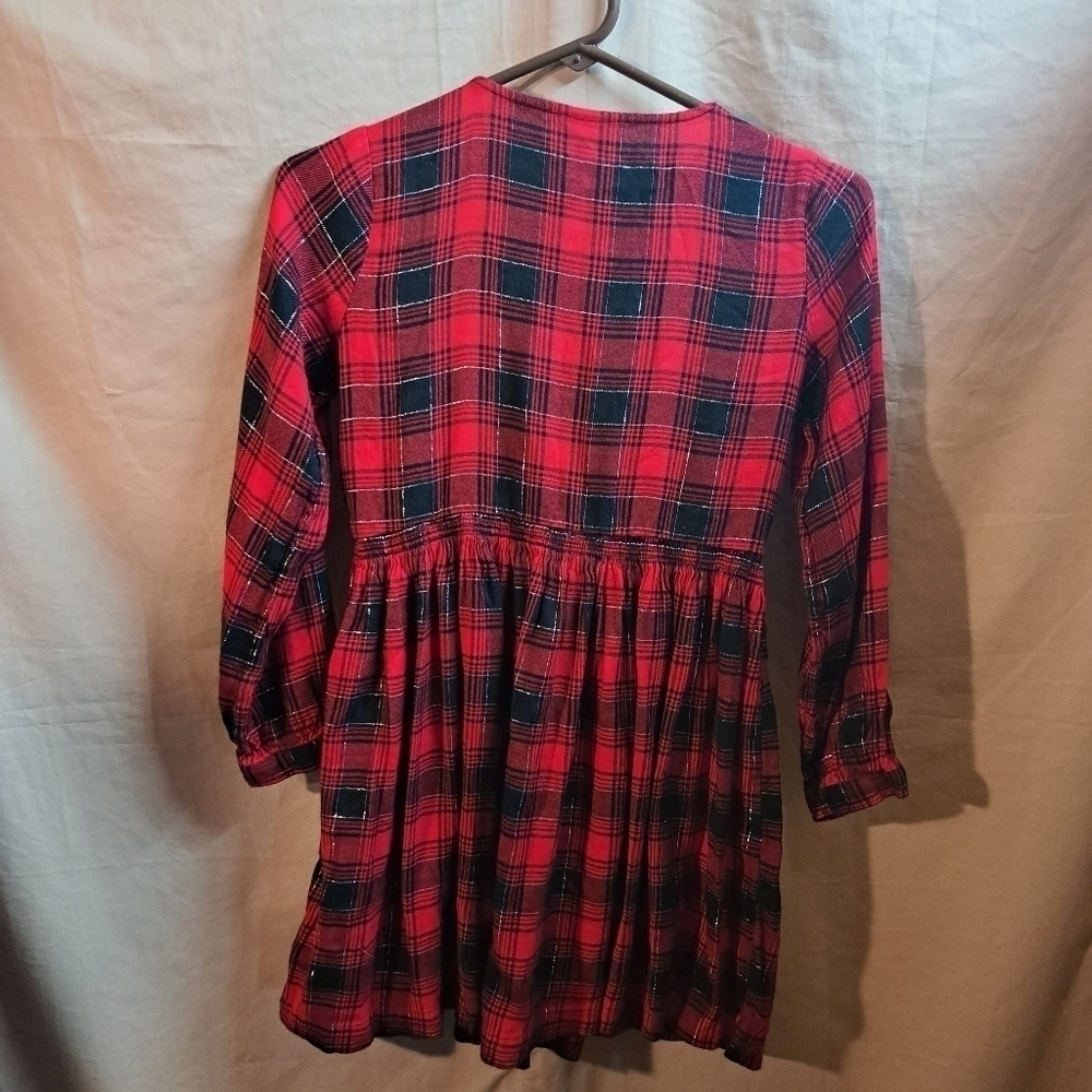 Girls Cat and Jack Plaid dress size large - Picture 2 of 3